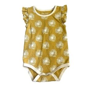 Wild Wawa Organic Daisy Print Bodysuit